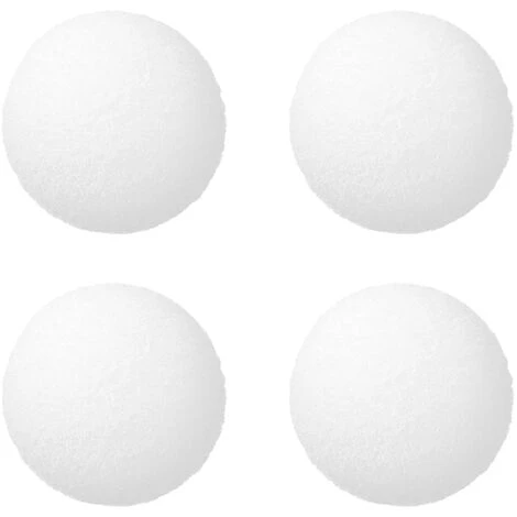 TANCYCO 4 Pièces Boules Filtrantes En éponge Blanche Boule De Filtre De Nettoyage De Piscine Réutilisable écologique 1 TANCYCO 4 Pièces Boules Filtrantes En éponge Blanche Boule De Filtre De Nettoyage De Piscine Réutilisable écologique