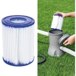 TANCYCO Lot De 2 Cartouches De Filtre De Piscine Pour Pompes De Filtre De Piscine De Filtre à Cartouche Intex Type A, Filtre De Rechange Pour Nettoyeur De Piscine, Blanc -Accessoire Piscine 64277749 4