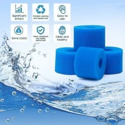 THSINDE 4 Pièces Filtre éponge Mousse Filtre Cartouche Piscine Filtre Mousse Réutilisable Lavable Filtre En Mousse Pour Spa Piscine Jacuzzi-ksize -Accessoire Piscine 64463874 3