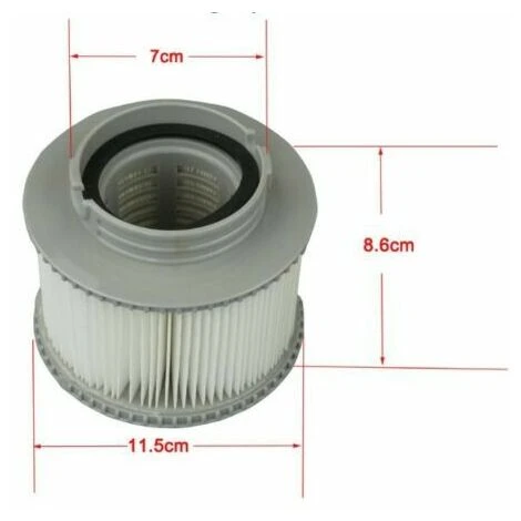 THSINDE 2 Pièces Cartouche Filtrante MSPA FD2089 Spas Partie écran De Remplacement Gonflable Piscine Outil Universel Rond 2 THSINDE 2 Pièces Cartouche Filtrante MSPA FD2089 Spas Partie écran De Remplacement Gonflable Piscine Outil Universel Rond – Image 2