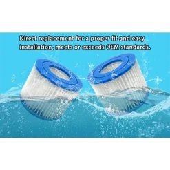 AOUGO Cartouche De Filtre De Bain à Remous Type VI De Remplacement Pour Filtres De Spa - 90352E 58323E 58323 Filtre De Pompe De Piscine (lot De 6) -Accessoire Piscine 64616149 4