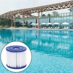 CESIèCLEFOU Lot De 4 Filtres Piscine Pour Taille I,filtres Pour Filtre Gonflable De Piscine,Cartouche De Rechange Pour Filtre De Piscine, Pour Le Nettoyage Des Tuyaux,Type I Lefou -Accessoire Piscine 65031623 4