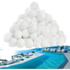 Froadp 700g Boules De Filtration Filtres De Piscine Boule D'Ouate Balles Filtrantes Pour Cuve De Filtration 700g Filterballs Peuvent Remplacer 25KG De Sable De Filtration Blanc -Accessoire Piscine 65112615 4