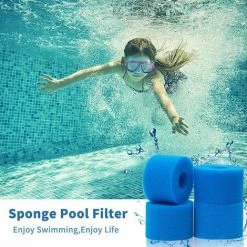 L'FLANEUR éponge Filtrante Type S1, Cartouche Filtrante RéUtilisable Pour Intex Type S1, Filtre En Mousse à Cartouche éponge Lavable Pour Piscines,Jardin Extérieur (6 Pièces) ANEUR -Accessoire Piscine 65354355 5