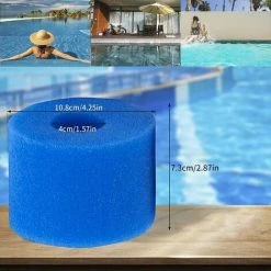 L'FLANEUR éponge Filtre S1 Pour Spa,Cartouche Filtre Piscine Pour Intex,Type S1 Pour Intex 29001E Pure Spa,Filtre S1 Spa Pour Intex Réutilisable, Filtre En Mousse Pour Spa, Piscine (4 Pcs) ANEUR -Accessoire Piscine 65354386 2