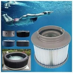 Cartouches De Filtre De Piscine, Filtre Cartouches De Rechange De Filtre MSpa Pour Baignoire, Spa, Piscine (1pcs) S'arêern -Accessoire Piscine 65360272 5