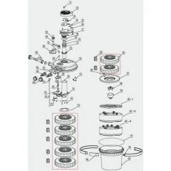 OSQI Pièce Détachée CPF-15000 Jeu D'éponges Filtrantes Pour Filtre De Bassin à Pression -Accessoire Piscine 65501240 3