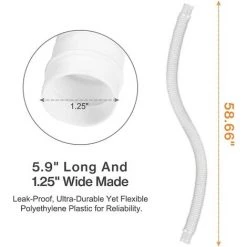 READCLY-Tuyau De Rechange Pour Piscine De 1,25 Po De Diamètre Pour Piscines Hors Terre, Piscine Avec Pince Métallique Pour Pompe De Filtre Intex Ou Tuyaux De 3,2 Cm - 1,5 Mètre De Long (Paquet De 2) -Accessoire Piscine 65599082 3