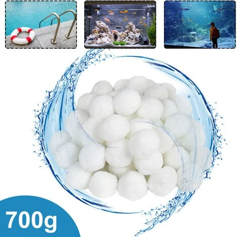 UISEBRT Balles Filtrantes Pour Piscine - 700 G - Pour Système De Filtration à Sable - Remplace 25 Kg De Sable Filtrant, Convient Pour La Piscine, Pompe De Filtration (700 G) 1 UISEBRT Balles Filtrantes Pour Piscine - 700 G - Pour Système De Filtration à Sable - Remplace 25 Kg De Sable Filtrant, Convient Pour La Piscine, Pompe De Filtration (700 G)