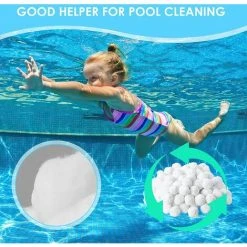 ZOLGINAH Balle Filtrante 700 G, Boules De Filtre De Piscine, Réutilisables, Remplace 25 Kg De Sable Filtrant, Matériau Léger, Billes Filtrantes Pour Divers Systèmes De Filtration De Piscine, Filtre D'aquarium -Accessoire Piscine 65730796 5