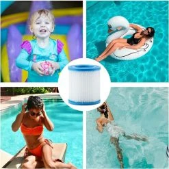 ZOLGINAH For Intex Piscine Cartouche De Filtre Type H 29007 Pour Filtre Pompes 28601, 28602 (4 PCS) -Accessoire Piscine 65731011 5