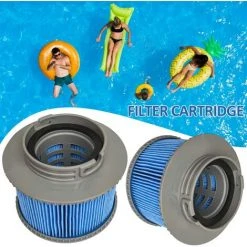 ZOLGINAH Remplacement Des Filtres Pour Piscine, Hotsubbs Et Spas Cartouches De Filtres De Piscine Pour Filtre Spa, Pompe à Cartouche Filtrante Pour MSPA FD2089 (6 Filtres Édition Améliorée) -Accessoire Piscine 65731013 4