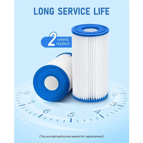 LIFCAUSAL Filtre De Piscine A Ou C (29000e/59900e) Pour Pompe De Piscine INTEX, Lot De 6 Cartouches De Filtre De Piscine, Filtres De Piscine De Type A/C Compatibles Avec Bestway, Piscines Hors Sol Summer Waves Et Pompes (blanc) 3 LIFCAUSAL Filtre De Piscine A Ou C (29000e/59900e) Pour Pompe De Piscine INTEX, Lot De 6 Cartouches De Filtre De Piscine, Filtres De Piscine De Type A/C Compatibles Avec Bestway, Piscines Hors Sol Summer Waves Et Pompes (blanc) – Image 3