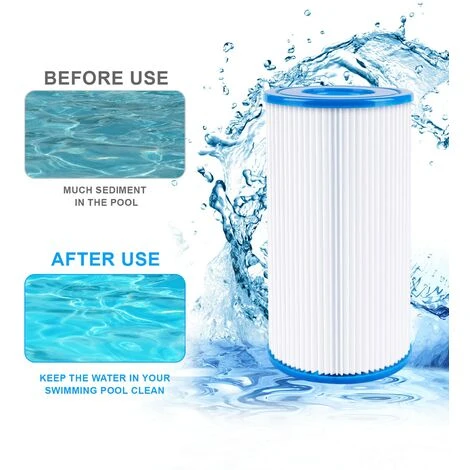 LIFCAUSAL Filtre De Piscine A Ou C (29000e/59900e) Pour Pompe De Piscine INTEX, Lot De 6 Cartouches De Filtre De Piscine, Filtres De Piscine De Type A/C Compatibles Avec Bestway, Piscines Hors Sol Summer Waves Et Pompes (blanc) 4 LIFCAUSAL Filtre De Piscine A Ou C (29000e/59900e) Pour Pompe De Piscine INTEX, Lot De 6 Cartouches De Filtre De Piscine, Filtres De Piscine De Type A/C Compatibles Avec Bestway, Piscines Hors Sol Summer Waves Et Pompes (blanc) – Image 4