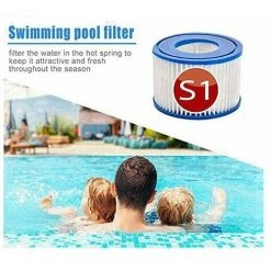KAEJYIUT Lot De 4 Cartouches De Rechange S1 Pour Filtre De Piscine Intex 29001 - Pour Jardin Extérieur Type S1 PureSpa Easy Set - Cartouches Pour Filtre à Jacuzzi - Filtre S1 -Accessoire Piscine 65853171 4