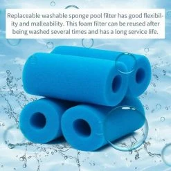 KAEJYIUT Filtre éponge Type A, Filtre Piscine En Mousse, Filtre Mousse Piscine Filtre éponge Pré-Filtre Mousse Cartouche éponge Lavable, Réutilisable. (4 Pièces) 6 KAEJYIUT Filtre éponge Type A, Filtre Piscine En Mousse, Filtre Mousse Piscine Filtre éponge Pré-Filtre Mousse Cartouche éponge Lavable, Réutilisable. (4 Pièces) -Accessoire Piscine 65853234 2
