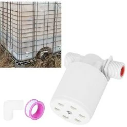 DONTODENT Better-g1/2inch Vanne De Régulation D'eau - Régulateur De Niveau D'eau - Vanne À Bille Flottante Avec Filetage Externe Pour Châteaux D'eau De Piscine,white -Accessoire Piscine 65902688 5