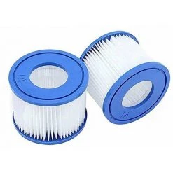 DONTODENT Cartouche Defiltre Piscine Type VI, Pour Bestway Type VI Pool Filter, Taille 6-58323 Pour Filtre Spa Pour Bestway Pour Lay-z-Spa Miami, Vegas, Monaco, Pour Nettoyage Filtre Spa, 2Pcs