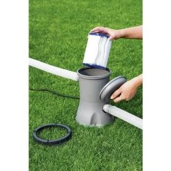 PESCE Filtre De Piscine Type 2, Convient Pour Bestway 58094 - Cartouche De Filtre De Piscine, Facile à Mettre En Place (4 Pièces) -Accessoire Piscine 66359551 3