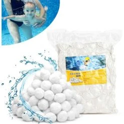 JUNJUN Boule De Filtre De Piscine 200G Remplacement De Boule De Filtre À Sable De Filtre De Piscine 5.6Kg Sable De Filtre Adapté Aux Accessoires De Piscine De Filtre De Piscine De Piscine