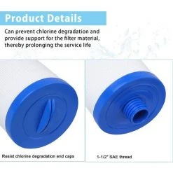 JUNJUN 2 Filtres De Spa Pour Filtre De Bain À Remous Pleatco Pww50, Filtre De Spa Pour Filtre De Remplacement Unicel 6Ch-940 Spa Business Whirlpool -Accessoire Piscine 66369879 3