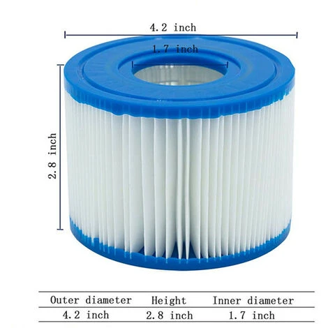 FVO Filtre De Piscine Pour Filtre De Piscine Gonflable Intex 29001E PureSpa Type S1 2 FVO Filtre De Piscine Pour Filtre De Piscine Gonflable Intex 29001E PureSpa Type S1 – Image 2