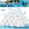 ECHOO 700g / 8L Boules De Filtre De Piscine, Balles Filtrantes,Média Filtre à Fibres Pour Piscine Filtres à Sable Filtrage De L'eau,Écologique, Léger Et Durable
