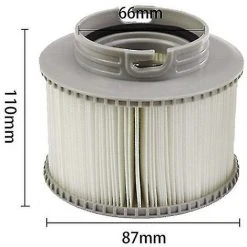 ZHUOXUAN 2 Pièces Cartouche Filtrante Mspa Fd2089 Spa Spas Partie Tamis Remplacement Piscine Gonflable Outil Universel Rond