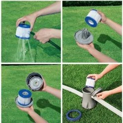 GRID COOL Lot De 4 Cartouches Filtrantes Pour Piscine, Filtre VI Pour Piscine, Jacuzzi, Miami, Vegas, Monaco, Palm Springs, Taille 6-58323 -Accessoire Piscine 66757759 4