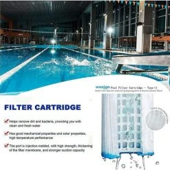 HIASDFLS Lot De 8 Cartouches Filtrantes Pour Piscine Bestway Pool Vi - Filtre De Rechange Pour Piscine Bestway - Bleu 8 HIASDFLS Lot De 8 Cartouches Filtrantes Pour Piscine Bestway Pool Vi - Filtre De Rechange Pour Piscine Bestway - Bleu -Accessoire Piscine 66767674 4