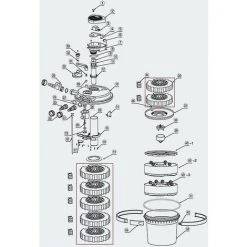 Cisea Pièce Détachée Cpf-15000 Jeu D'éponges Filtrantes Pour Filtre De Bassin à Pression -Accessoire Piscine 66807773 3