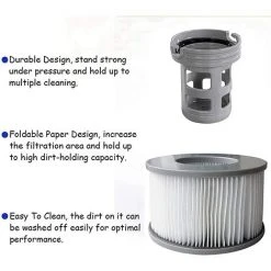 WAHAISON 1 Bases Cartouches Filtrantes Pour Piscines Gonflables MSPA - Adaptateur De Base Vissable Pour Cartouche Filtrante MSPA - Kit De Mise à Niveau - Filtre Pour Sous-marins Et Spa Chauds 7 WAHAISON 1 Bases Cartouches Filtrantes Pour Piscines Gonflables MSPA - Adaptateur De Base Vissable Pour Cartouche Filtrante MSPA - Kit De Mise à Niveau - Filtre Pour Sous-marins Et Spa Chauds -Accessoire Piscine 66977453 4