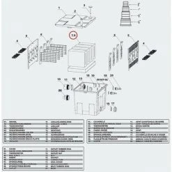 Cisea Pièce De Rechange Filtre Biologique Cbf-350 Ensemble Complet D'éponges Filtrantes Filtre En Mousse24*20*7.5cm -Accessoire Piscine 67025269 2