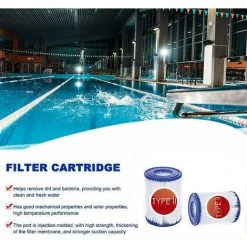 HABIENTôT Lot De 2 Filtres De Type 2 Pour Bestway 58383 -Oi-FRIS Taille Du Filtre 2 - Convient Pour La Piscine Bestway Steel Pro Frame - Piscine Familiale - Filtre De Piscine Gonflable -Accessoire Piscine 67072159 4