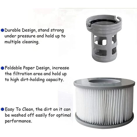 KARTOKNER 2 Bases Cartouches Filtrantes Pour Piscines Gonflables MSPA - Adaptateur De Base Vissable Pour Cartouche Filtrante MSPA - Kit De Mise à Niveau - Filtre Pour Sous-marins Et Spa Chauds 4 KARTOKNER 2 Bases Cartouches Filtrantes Pour Piscines Gonflables MSPA - Adaptateur De Base Vissable Pour Cartouche Filtrante MSPA - Kit De Mise à Niveau - Filtre Pour Sous-marins Et Spa Chauds – Image 4