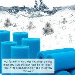THSINDE Filtre éponge De Type A, Filtre De Piscine En Mousse, Filtre En Mousse De Piscine Filtre éponge Pré-filtre En Mousse Cartouche éponge Lavable Et Réutilisable. (4 Chambres) -Accessoire Piscine 67313181 3