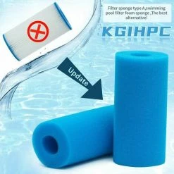 THSINDE Filtre éponge De Type A, Filtre De Piscine En Mousse, Filtre En Mousse De Piscine Filtre éponge Pré-filtre En Mousse Cartouche éponge Lavable Et Réutilisable. (4 Chambres) -Accessoire Piscine 67313181 5