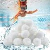 FVBJD Balles Filtrantes 700g,Boules De Filtre Réutilisables De Piscine,Alternative Pour 25 Kg De Sable,Boules De Filtre De Piscine Pour Piscines Intérieure Et Extérieure,Média Filtre à Fibres Pour Piscine