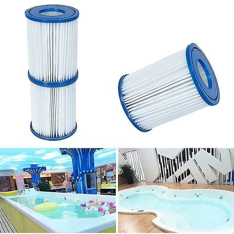 DONTODENT Accessoires De Cartouche Filtrante De Remplacement 2/4 Pièces Pour Piscine Gonflable De 330 Gallons 2 DONTODENT Accessoires De Cartouche Filtrante De Remplacement 2/4 Pièces Pour Piscine Gonflable De 330 Gallons – Image 2