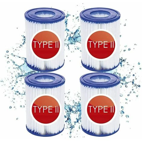 FLYME 4 Cartouches De Filtre De Piscine Type II - For Bestway De Type Ii - Convient Pour Bestway 58383 58387 - Cartouche Filtrante Pour Piscine Bestway 530/800 Gal/h. 1 FLYME 4 Cartouches De Filtre De Piscine Type II - For Bestway De Type Ii - Convient Pour Bestway 58383 58387 - Cartouche Filtrante Pour Piscine Bestway 530/800 Gal/h.