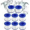 GRID COOL Lot De 8 Cartouches Filtrantes De Rechange Pour Spa Hot Tub/Clever Spa - Avec Filetage à Vis - Pour Spa-N1407535/filtre Pour Mspa,Pour Spa Pool Filtre Kit D'entretien