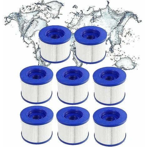 GRID COOL Lot De 8 Cartouches Filtrantes De Rechange Pour Spa Hot Tub/Clever Spa - Avec Filetage à Vis - Pour Spa-N1407535/filtre Pour Mspa,Pour Spa Pool Filtre Kit D'entretien 1 GRID COOL Lot De 8 Cartouches Filtrantes De Rechange Pour Spa Hot Tub/Clever Spa - Avec Filetage à Vis - Pour Spa-N1407535/filtre Pour Mspa,Pour Spa Pool Filtre Kit D'entretien