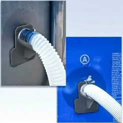 GRID COOL Lot De 2 Support De Tuyau De Piscine, Adaptateur Pour Piscine, Gris Accessoires Piscine, Pour Tuyaux Piscine De Dans Les 38 Mm，Fonepro -Accessoire Piscine 67576106 4