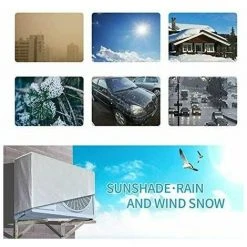 QERSTA Bâche D'Hivernage Pour Pompe à Chaleur 90*90*4cm -Accessoire Piscine 67646848 3