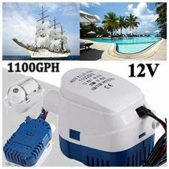 Pompes De Cale, Pompe De Cale Automatique 12V 1100GPH Pompe à Eau Liquide Silencieuse Automatique Pour Pompe De Cale Marine Pompe à Eau Pour Bateaux, étangs, Piscines,Tanètue -Accessoire Piscine 67650989 3