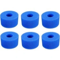 ENLENK Éponge En Mousse De Rechange Pour Filtre De Piscine Compatible Avec In-tex Type S1, Filtre à Cartouche En éponge Réutilisable Et Lavable Pour Spa Jacuzzi Spa (6 Pièces)