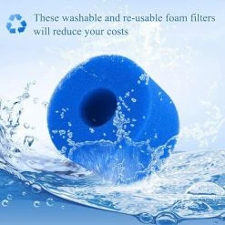 ENLENK Éponge En Mousse De Rechange Pour Filtre De Piscine Compatible Avec In-tex Type S1, Filtre à Cartouche En éponge Réutilisable Et Lavable Pour Spa Jacuzzi Spa (6 Pièces) -Accessoire Piscine 67680400 4