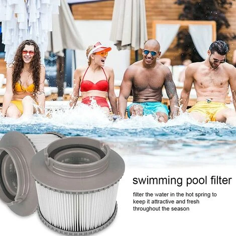 FLYME 2 Pcs Filtre Cartouche, Cartouches De Filtre De Piscine,Cartouche Filtration Standard Et Vissées, Filtre Pour Baignoire,Piscine 4 FLYME 2 Pcs Filtre Cartouche, Cartouches De Filtre De Piscine,Cartouche Filtration Standard Et Vissées, Filtre Pour Baignoire,Piscine – Image 4
