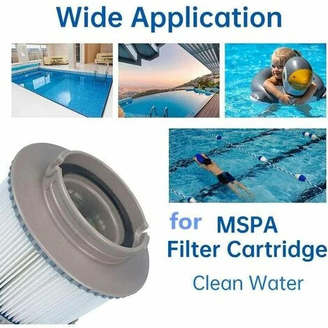 QERSTA Lot De 4 Filtres De Rechange Pour Mspa Fd2089, Cartouche De Filtre Pour Piscine Et Spa 5 QERSTA Lot De 4 Filtres De Rechange Pour Mspa Fd2089, Cartouche De Filtre Pour Piscine Et Spa – Image 5