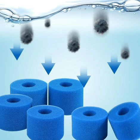 FLYME Éponge Filtrante Type A, Lot De 4 Filtres De Piscine, Filtre Éponge Cartouche, Mousse Pour Filtre Piscine, Réutilisables Et Lavables, Pour Spa, Piscine 4 FLYME Éponge Filtrante Type A, Lot De 4 Filtres De Piscine, Filtre Éponge Cartouche, Mousse Pour Filtre Piscine, Réutilisables Et Lavables, Pour Spa, Piscine – Image 4